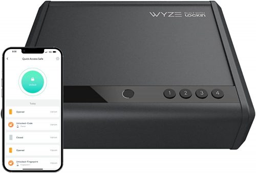 Secure your peace of mind and your firearms with the WYZE Gun Safe – the ultimate protection with fingerprint biometric technology
