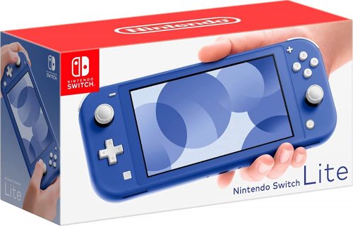 Sleek and stylish Nintendo Switch Lite in Blue – the perfect on-the-go companion for gaming enthusiasts!