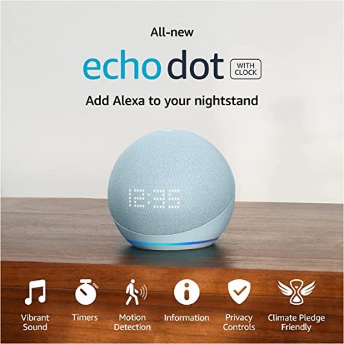 Upgrade Your Smart Home Experience with the All-New Echo Clock Smart Speaker: Your Ultimate Time-Keeping and Entertainment Companion