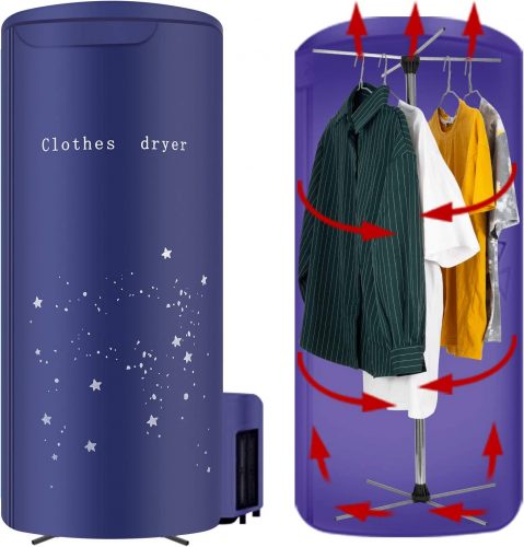 Say Goodbye to Damp Clothes with this Compact and Portable Electric Clothes Dryer