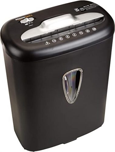 Protect Your Privacy with Amazon Basics 8-Sheet Cross-Cut Shredder