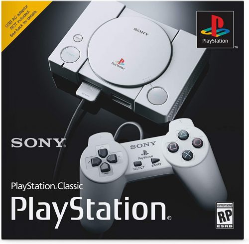 Experience gaming nostalgia with the PlayStation Classic – featuring iconic games and retro design