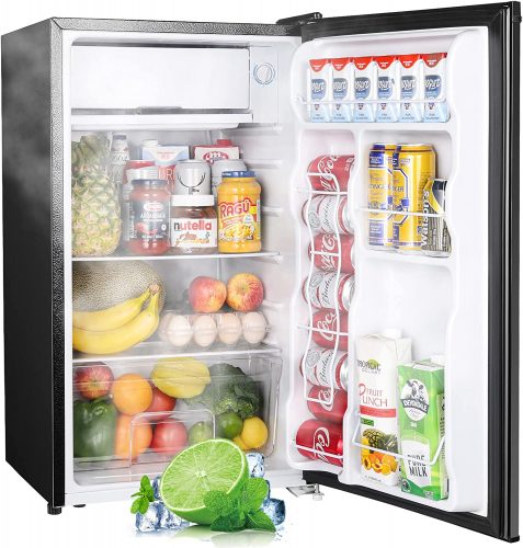 Keep Your Essentials Fresh and Cold Anywhere with Upstreman 3.2 Cu.Ft Mini Fridge with Freezer