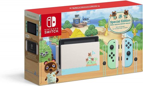 The limited edition Nintendo Switch Animal Crossing: New Horizons Edition, and join your favorite animal friends in a new island getaway!