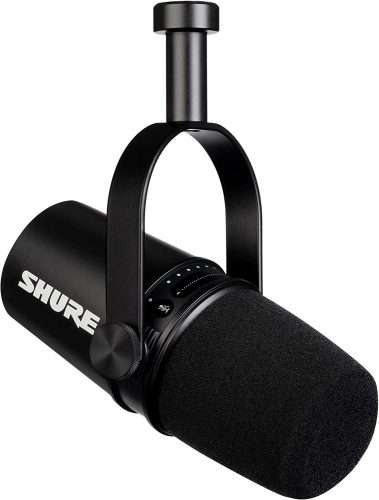 Unleash your voice with the Shure MV7 USB Microphone, engineered to deliver professional-level sound quality